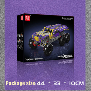 Mould King 18009 2014PCS Car Serie RC Purple Gold Tiger Climb Car Building Block Model Technical Educational Toys Festival Gift - Product Image 6