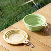 Bol pliable et portable pour animaux de compagnie en plastique TPE recyclé, écologique, automatique, pour chiens, chats, petits animaux, voyages en plein air