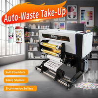 Machine d'impression d'autocollants, imprimante UV DTF format A2, tête d'impression I1600, machine d'impression avec double laminage automatique