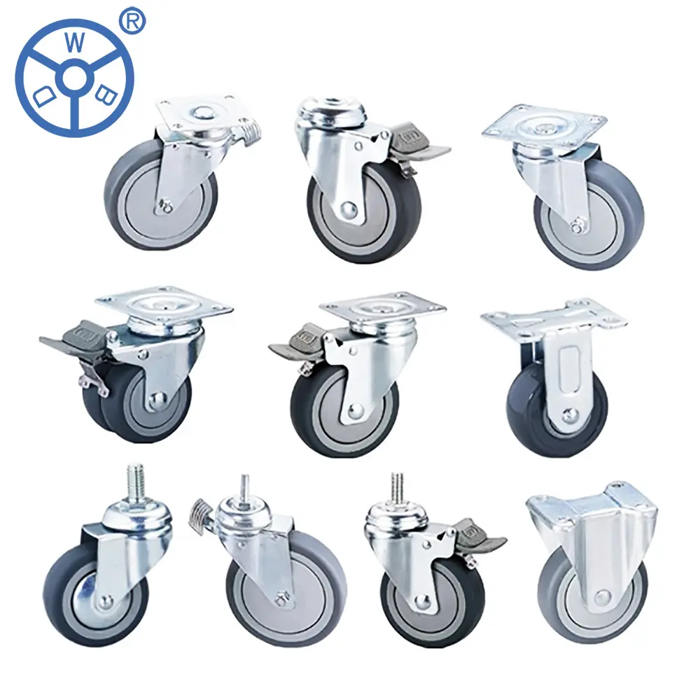 All styles Hospital Castor Supplier Manufacturing hospital bed parts equipment Medical Caster Wheel
