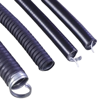 Conduit flexible étanche aux liquides, en métal, recouvert de PE, 16 mm (1/2 po), faible émission de fumée, sans halogène, pour installations électriques et chimiques