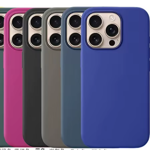 Luxury Magnetic Liquid Silicone Cae for iPhone 16 Pro Max with Magnetic Animation Camera <strong>Touch</strong> Button 16 Plus <strong>Protective</strong> case - Product Image 2