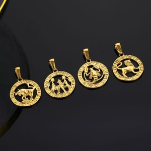 สร้อยคอจี้รูปจักรราศีชุบทองทำจากสแตนเลสอย่างดี - Product Image 4