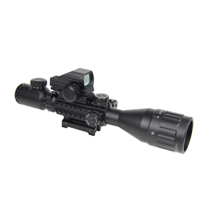 Custom Scope Combo 4-16x50EG Dual Iluminado Alcance + Sight 4 Retícula Punto rojo/verde y mira láser roja con montaje de 20mm - Product Image 3