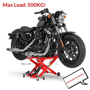 छोटी हाइड्रोलिक मोटरसाइकिल लिफ्ट होस्ट वर्कटेबल रखरखाव मंच समर्थन फ्रेम भारी मशीन 0.5 टन क्षमता - Product Image 2