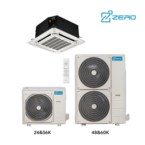 Climatiseur cassette de plafond certifié AHRI 18 SEER 60 Hz 24000 BTU/2 tonnes R410A, ventilateur numérique à faible bruit 24000 BTU - Product Image 4