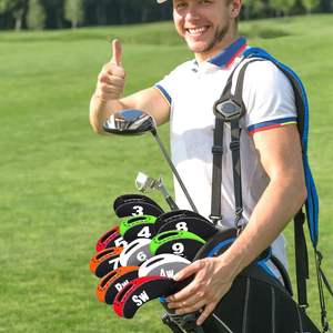 Vente en gros d'usine, housses de tête de club de golf personnalisées avec logo, terrain d'entraînement, cubiertas de cabeza de palo de golf personalizada - Product Image 6