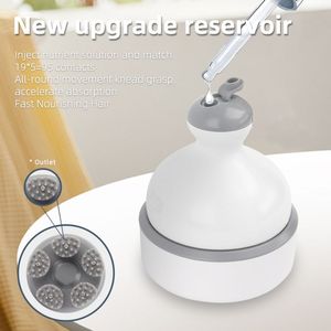 <span class=keywords><strong>Masseur</strong></span> de <span class=keywords><strong>tête</strong></span> à cinq griffes portable avec réservoir de liquide intégré, étanche IPX7, rechargeable par USB, design sans fil portable - Product Image 3