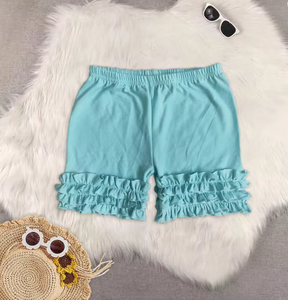 Shorts a juego para hermanas RTS, color caramelo, con volantes, al por mayor, para bebés y niñas pequeñas, de algodón, coloridos, de verano - Product Image 4