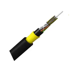 Telecommunication Use ADSS 24 Cores Single Mode Fiber Optic Cable HDPE jacket and FO number of tube 12 fiber cabl