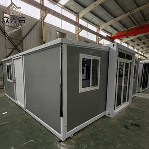 豪华现代钢结构可移动20英尺40英尺别墅模块化预制可扩展集装箱房屋预制移动小家庭 - Product Image 2