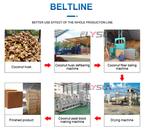 Papouasie-Nouvelle-Guinée prix d'usine bon marché machine à emballer de la tourbe coco-peat block coco peat block machine - Product Image 3