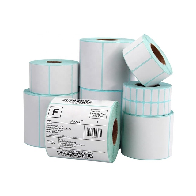Custom White Barcode 58mm Scale Label Roll 58x60 58x40 Direct Thermal Label Blank or Printed Self Adhesive Paper Sticker
