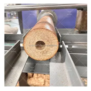 Gran oferta en euros, equipo briqueta de biomasa/máquina de prensa de madera de aserrín usada para hacer varillas de briquetas de aserrín