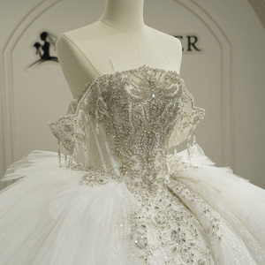 Vestidos de Novia de Talla Grande con Apliques de Encaje de Lujo Gt26060, Vestidos de Novia con Cuentas, Vestidos de Novia Jancember - Product Image 3