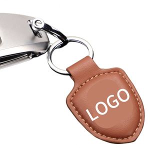 2025 New Design Car Key Chain Leather Key Listing Creative Fashion <b>Personality</b> Custom Logo Pendant Business Key Tag Pendant - Product Image 1