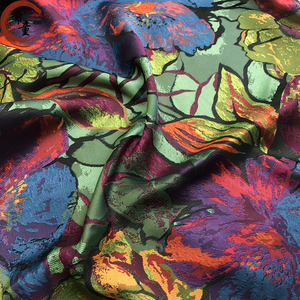 Tissu en <span class=keywords><strong>soie</strong></span> jacquard rétro léger de luxe, tissu de brocade teint en fil de <span class=keywords><strong>soie</strong></span> - Product Image 2