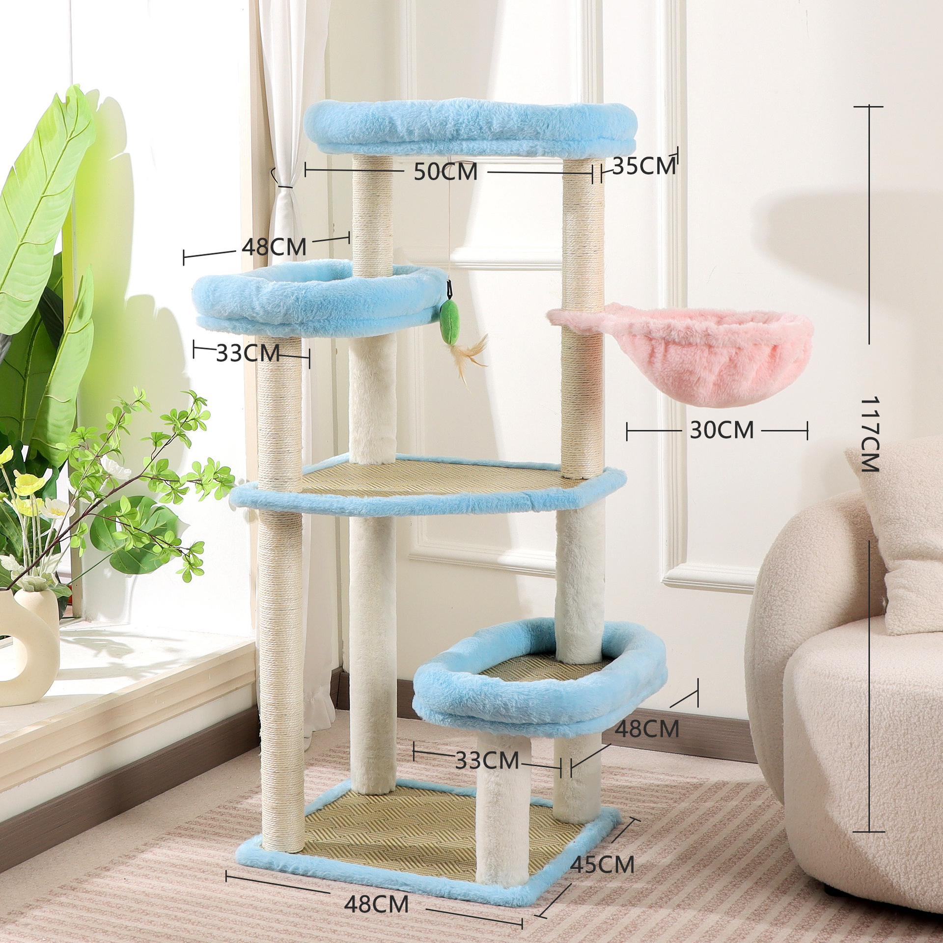 7626 Rattan Cat Frame