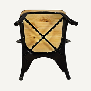 Vente directe d'usine, chaises <span class=keywords><strong>de</strong></span> <span class=keywords><strong>bar</strong></span> en <span class=keywords><strong>métal</strong></span>, tabourets <span class=keywords><strong>de</strong></span> <span class=keywords><strong>bar</strong></span>, coussin en <span class=keywords><strong>bois</strong></span>, chaises hautes modernes - Product Image 5