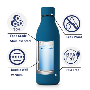 Botella de Agua de Acero Inoxidable Kailian de 0.5L, Termo de Doble Pared con Aislamiento Térmico de 12-24 Horas, Ecológica, Portátil para Viajes - Product Image 4
