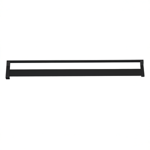 Estante de ducha de aluminio de 39.4 pulgadas, negro, montado en la pared, para baño con acceso directo, impermeable, duradero, de un solo nivel, diseño minimalista. - Product Image 1