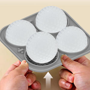 Molde de bola de hielo de silicona para crema de oblea ecológica de tendencia, embudo de <span class=keywords><strong>Golf</strong></span> para hacer helados caseros, herramientas de helado de <span class=keywords><strong>Golf</strong></span> - Product Image 5