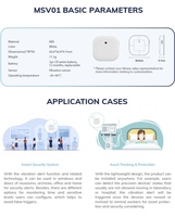 Sensor Getaran Industri Cerdas IoT Pemantau Getaran Ble 5.0 Sensor Getaran Bluetooth Dengan Firmware Ibeacon & Eddystone