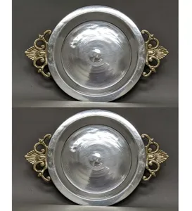 Bandeja de Chocolate ovalada de Metal de buena calidad, plato de diseñador hecho a mano pulido brillante, bandeja de servicio con estilo clásico para venta de exportación - Product Image 6