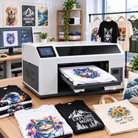 Imprimante textile DTG multicolore entièrement automatique à écran tactile Reeleyin H5, tête Eps XP600, WiFi/Ethernet, haute vitesse pour t-shirts