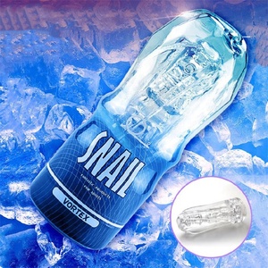 Transparente erwachsene männliche Mastur bator TPE Sexspielzeug Schnecke Eichel Training Vagina für Männer Masturbation - Product Image 6