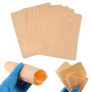 Peau d'entraînement pour microblading TNT <span class=keywords><strong>TATTOO</strong></span>, lèvres épaissies, maquillage permanent, tatouage 3D, silicone souple, plaque en acier de 1,5 mm, 3/5 pièces - Product Image 4