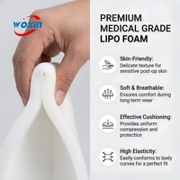 Almohadillas de Compresión de Espuma de Poliuretano de Grado Médico Premium (Paquete de 5) |   Recuperación de Liposucción y Abdominoplastia |   Reduce la hinchazón y las hematomas |