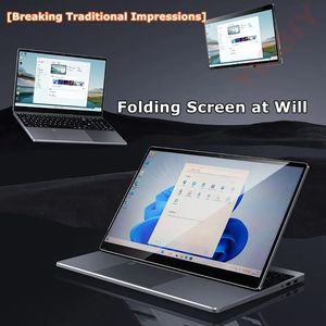Nuevo Y156 2 en 1 Morphing Laptop Tablet 15,6 pulgadas Pantalla táctil Intel N95 12GB RAM RGB Teclado retroiluminado Notebook PC - Product Image 2