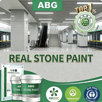 Peinture écologique pour pierre avec sable coloré mélangé pour la décoration des murs extérieurs des écoles maternelles