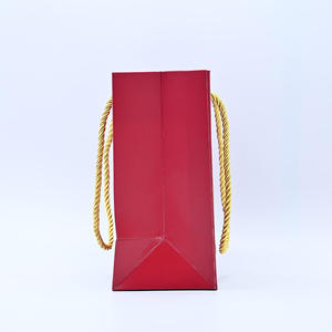 Tea Hand bag High-End Red Handheld Drawer Gift <b>Box</b> Medium Cosmetic <b>Empty</b> Recyclable Customizable Paperboard Stamping Print - Product Image 3