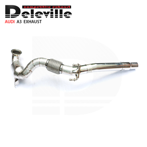 Ống Xả Cho <span class=keywords><strong>Audi</strong></span> A3 1.4T 1.8T 2.0T 2014 + Phụ Kiện Hiệu Suất Ô Tô Ống Xả Bằng Thép Không Gỉ Downpi - Product Image 4