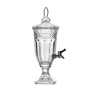 Mason J2L Distributeur <span class=keywords><strong>de</strong></span> boissons en verre <span class=keywords><strong>de</strong></span> 1 gallon Verrerie vide pour jus Bière Vin Liqueur Kombucha Poinçon glacé Couvercle en métal pour les fêtes - Product Image 5