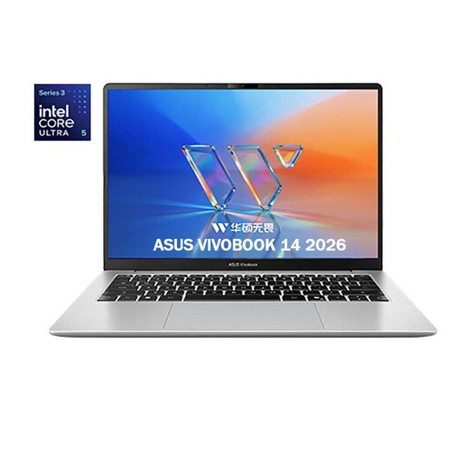 Brank New Laptop AS US Vivobook 14 2026 3rd Gen Ultra5 AI Ultra-Slim Laptop 1.25kg 16G/32G 1TB with 2560*1600 14" 144Hz Screen