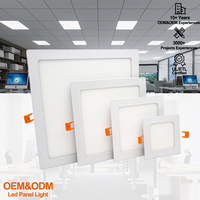 Panneau lumineux LED carré plat à prix d'usine, éclairage encastré pour intérieur, pour maison, centre commercial, hôpital, atelier, usage commercial