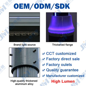 Lampe <span class=keywords><strong>solaire</strong></span> LED de cour de haute qualité, finition personnalisée, poteau en aluminium, approvisionnement en matériaux - Product Image 3