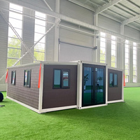 Casa prefabricada única y asequible de 2 dormitorios, kits de casa prefabricada moderna, villa de una sola planta