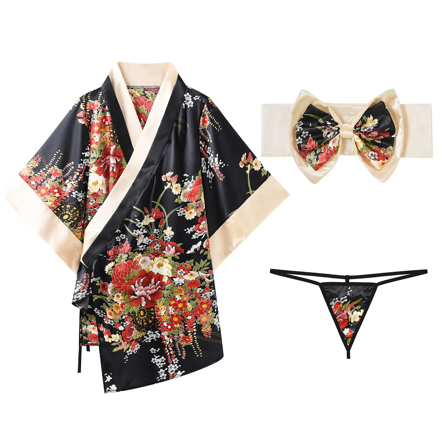 Japans Meisje Zeer Sexy Kimono Gewaden Stijl Lingerie Kostuum Jurk