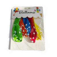 Ballons en latex de 12 pouces épaissis à pois de bonbon, impression cinq faces, emballage de luxe en carton, fournitures de fête, hélium
