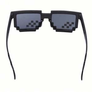 Lunettes de soleil carrées mosaïques personnalisées avec logo, vente en gros, tendance, pas chères, amusantes, pour hommes et femmes, pour fêtes - Product Image 5