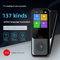 Traducteur intelligent T11, traduction bidirectionnelle en 138 langues, 14 modes de traduction hors ligne, assistant vocal IA, version anglaise