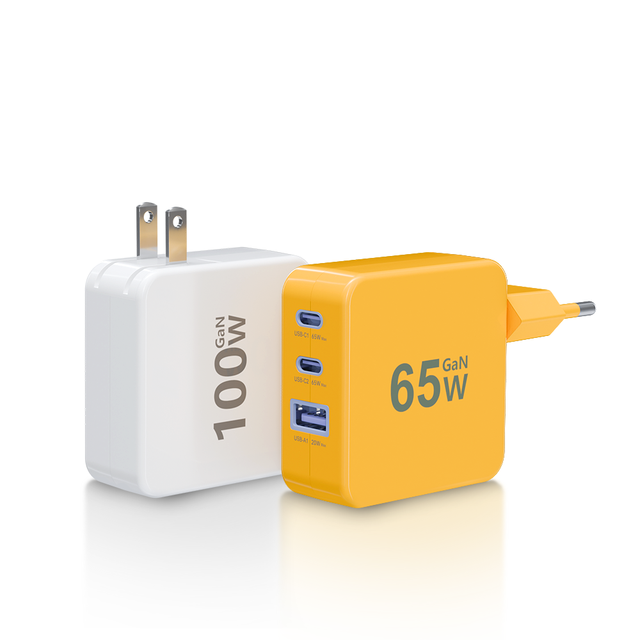 Low MOQ Fast 65W GaN Charger 100W USB C QC PD 3.0 3.1 Wall Type C Charger with Charging Cable for Laptop iPhone MacBook Samsung