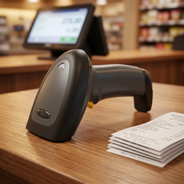 Direct Sale Supermarket Retail QR Code Reader Pos System Handheld Wireless 1D Barcode Scanner Machine for Payment