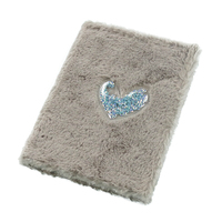 Échantillon gratuit de haute qualité personnalisé imprimé en peluche personnalisé A5 relié cahier à pois avec logo