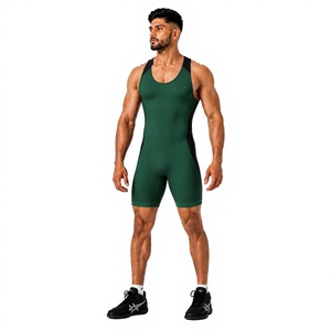 Combinaison de lutte moderne pour la performance athlétique, flexible, extensible, respirante, anti-transpiration, légère, uniforme d'entraînement personnalisé - Product Image 1