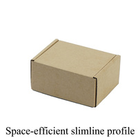Boîtes d'expédition en carton ondulé kraft pliables, écologiques et recyclables, de haute qualité, en forme d'avion, découpées pour haut-parleurs de téléphone portable